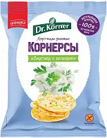 Dr. Korner rice chips, sour cream and herbs, 40 g