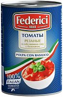 Federici finely chopped tomatoes with basil, 400 g