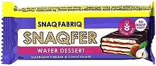 Snaq Fabriq waffle bar, hazelnut cream and chocolate, 45 g