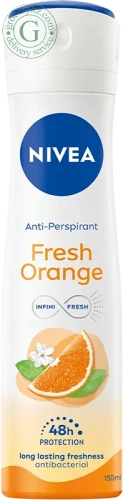 Nivea women antiperspirant, fresh orange, spray, 150 ml