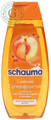 Schauma shampoo for normal hair, peach and pomegranate, 400 ml