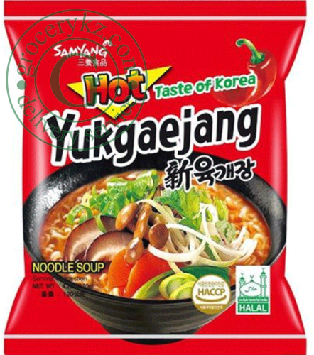 Samyang Yukgaejang Mushroom Flavour Ramen noodle soup, 120 g