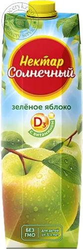 Solnechnyi Nectar green apple juice, 0.95 l Solnechnyi Nectar green apple juice, 0.95 l