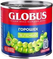 Globus canned green peas, 425 ml