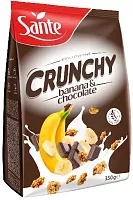 Sante crispy muesli, banana and chocolate, 350 g