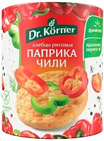 Dr. Korner rice crispbread, paprika and chili, 80 g