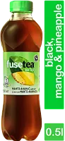 Fuse-Tea black ice tea, mango and pineapple, 0.5 l