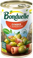 Bonduelle canned green olives stuffed with anchovies, 314 ml
