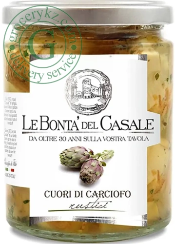 Le Bonta del Casale artichoke hearts, 314 ml