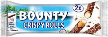 Bounty Crispy Rolls chocolate bar, 24.3 g