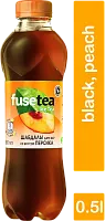 Fuse-Tea black ice tea, peach, 0.5 l