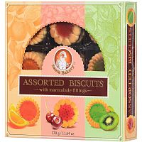 Santa Bakery assorted biscuits with marmalade fillings, 330 g
