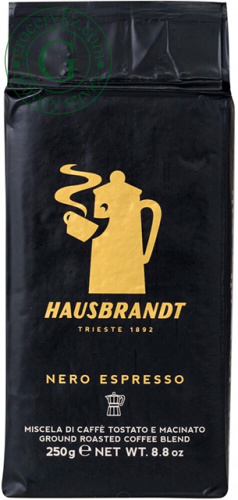 Hausbrandt Nero Espresso ground coffee, 250 g