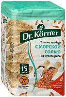 Dr. Korner brown rice crispbread, sea salt, 100 g