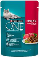 Purina ONE wet cat food, beef and carrots, 75 g