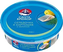 Santa Bremor herring fillet with dill in oil, 350 g