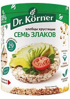 Dr. Korner cereal crispbread, 7 cereals, 100 g