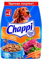 Chappi dry dog food, hearty meat lunch, 600 g