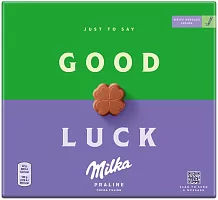 Milka milk chocolate candies with cocoa filling, 110 g