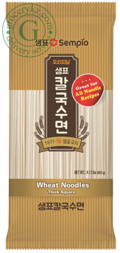 Sempio wheat noodles, thick square, 650 g
