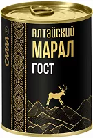 Sila canned maral meat, GOST, 338 g