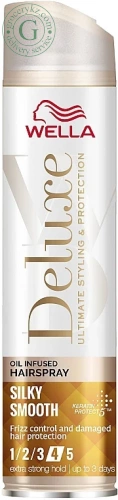 Wella Deluxe hairspray, silky smooth, 250 ml