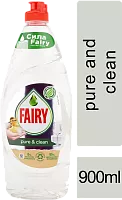Fairy Pure and Clean dish washing liquid dish soap, 900 ml