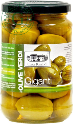Casa Rinaldi giant green olives, 310 g