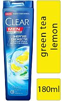 Clear Men shampoo, green tea and lemon extracts, 180 ml