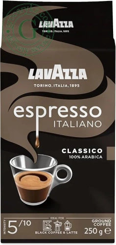 Lavazza Caffe Espresso ground coffee, flow pack, 250 g