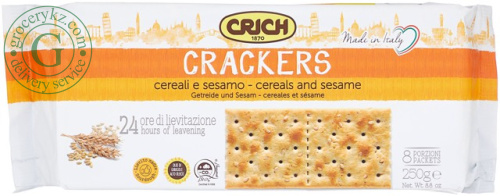 Crich crackers, cereals and sesame, 250 g