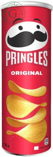 Pringles potato chips, original, 165 g