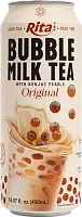 Rita bubble milk tea, original, 490 ml
