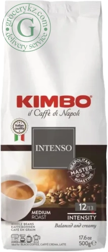 Kimbo coffee beans, intenso, 500 g