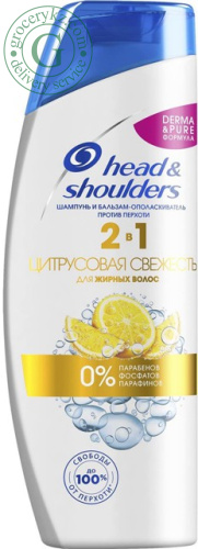 Head & Shoulders 2 in 1 shampoo and conditioner, citrus freshness, 400 ml