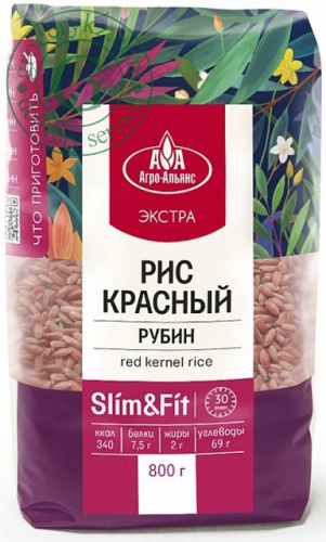 Agro Alliance red kernel rice, 800 g