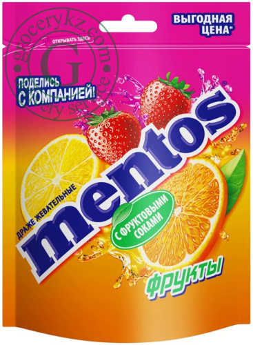 Mentos gum, fruits, 95 g