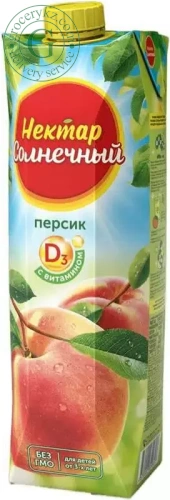 Solnechnyi Nectar peach juice, 0.95 l Solnechnyi Nectar peach juice, 0.95 l