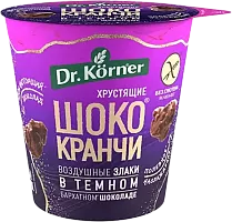 Dr.Korner puffed cereals in dark chocolate, 40 g
