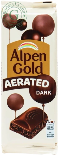 Alpen Gold aerated dark chocolate, 80 g Alpen Gold aerated dark chocolate, 80 g