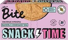 Bite oat crackers, vanilla and chia seeds, 125 g