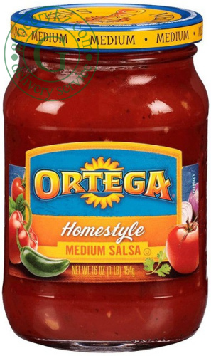 Ortega homestyle medium salsa, 454 g