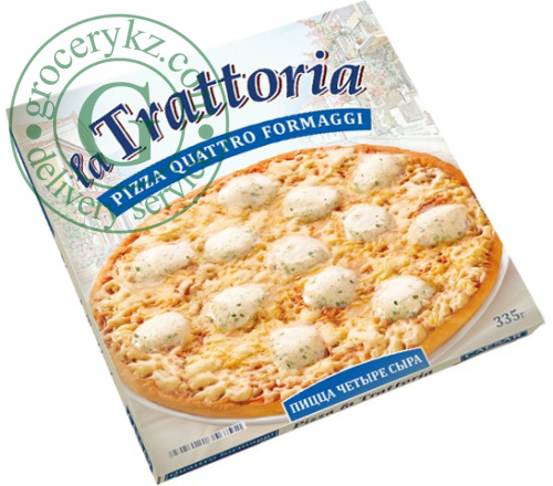 La Trattoria frozen pizza, 4 cheeses, 335 g
