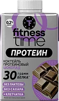 Fitness Time high protein milkshake, chocolate, 500 g