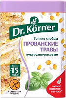 Dr. Korner corn and rice crispbread, provencal herbs, 100 g