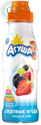 Agusha juice and water, berries, 300 ml