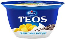 TEOS greek yogurt, mango and chia seeds, 2%, 140 g