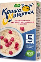 Minutka instant oatmeal, raspberries, 185 g