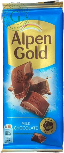 Alpen Gold milk chocolate, 80 g