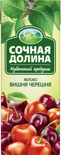 Sochnaya Dolina apple and cherry juice, 0.2 l